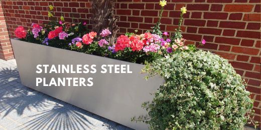 Elevate Your Garden with Sleek Stainless Steel Planters
