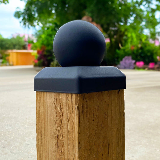 FenceEasy Ball Fence Cap Post Toppers (2 Sizes Available) - Indoor Outdoors
