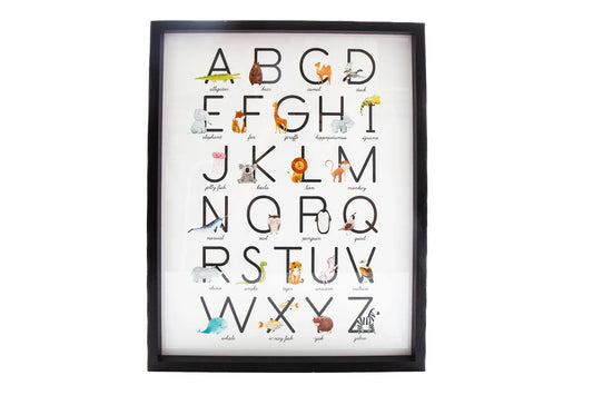 Animal Alphabet Print "A-Z" - Learning Tool for Children - Indoor Outdoors