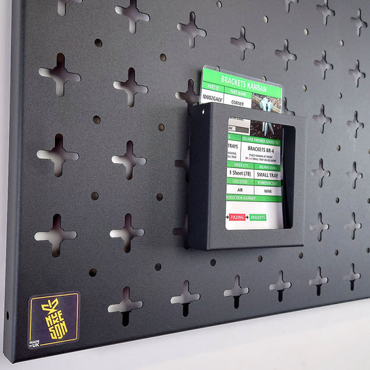 Nukeson Tool Wall - A6 Kanban Card Slot Attachment - Indoor Outdoors