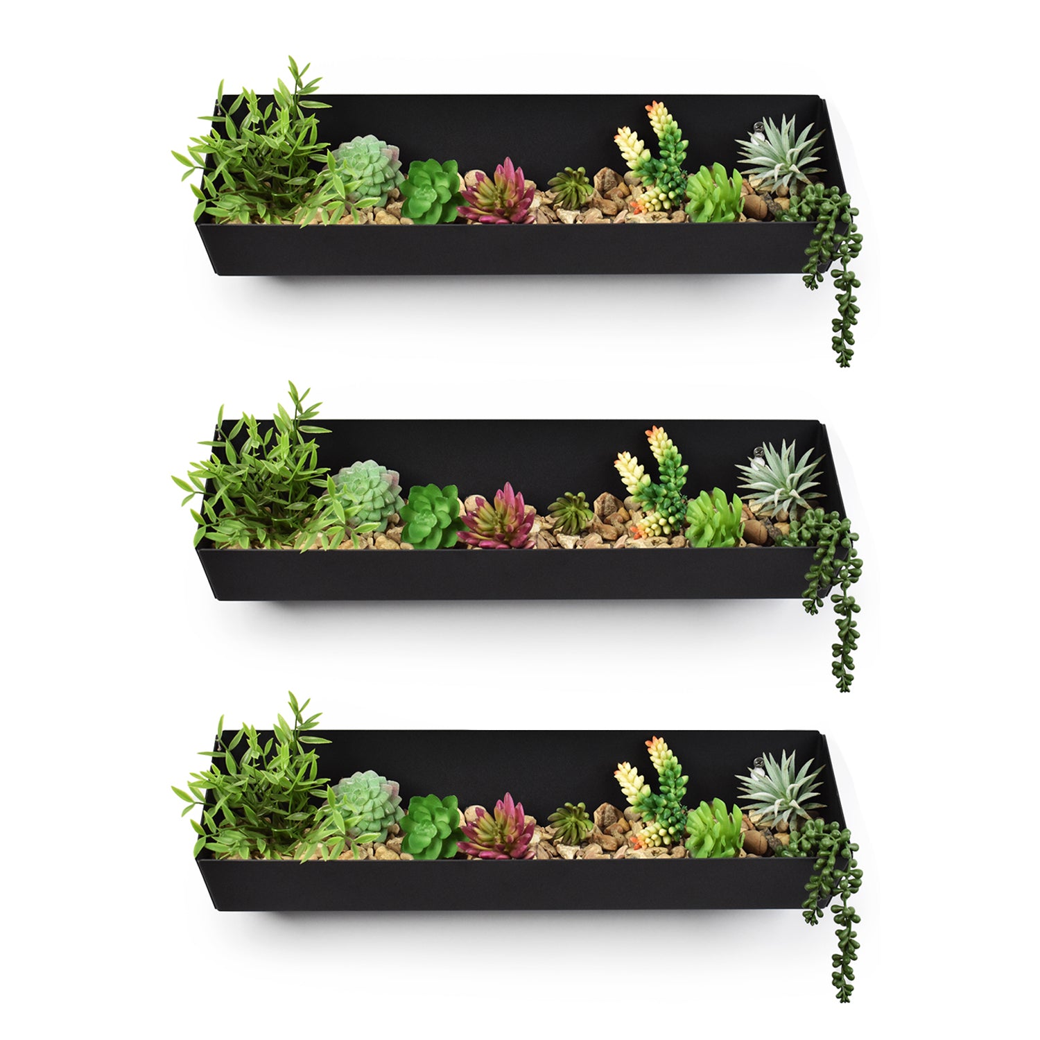 Wall Mount Planter - Angled View - British Steel - Made in UK