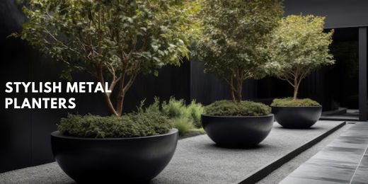 Stylish Metal Planters