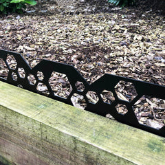 Decorative Geometric Garden Steel Picket Fence Panels - Indoor Outdoors