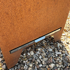 Galvanised Steel Ash Tray - For Volcann™ Large Rustic Steel Chiminea - Indoor Outdoors