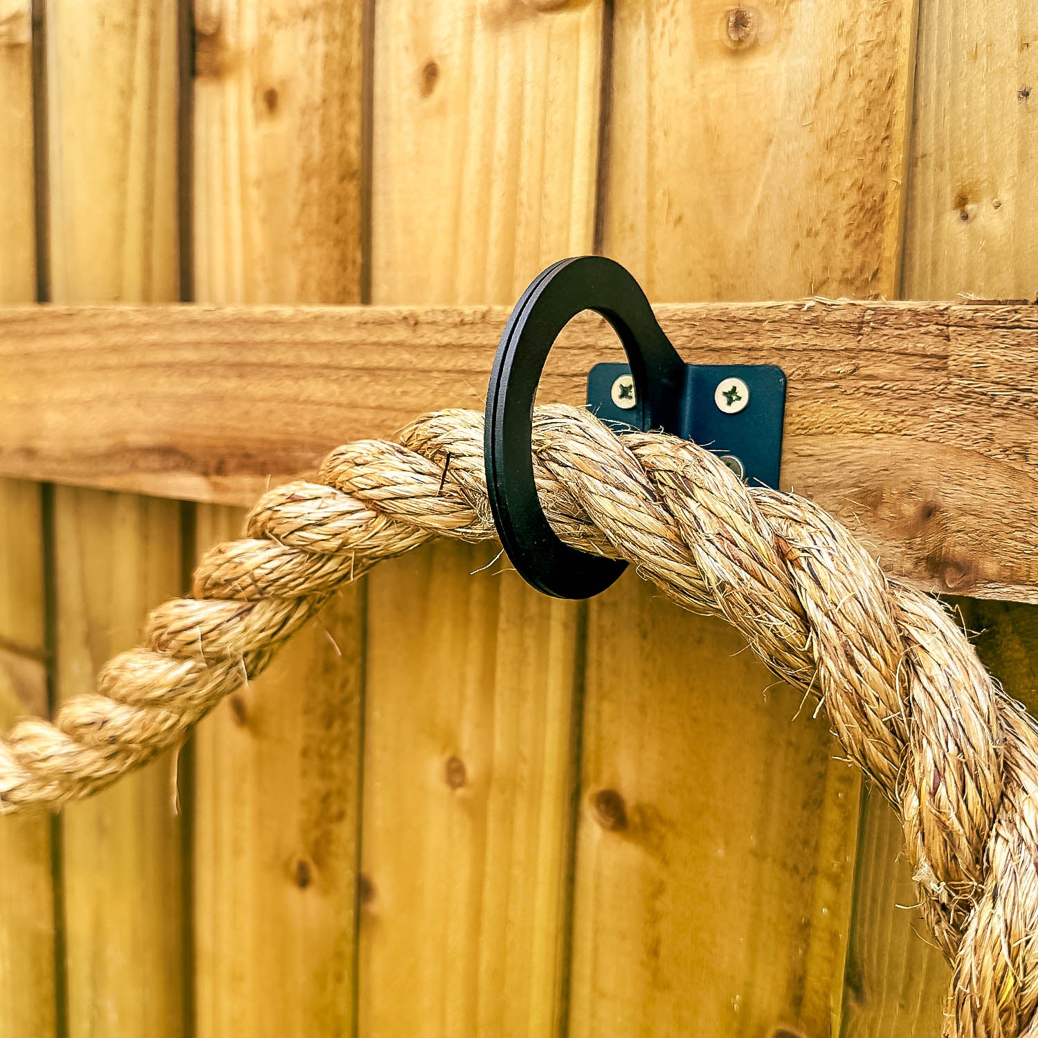 Rope Fence Brackets - Pair of Brackets for Use with Nautical Rope