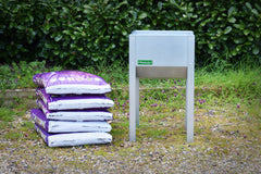 Bellamy Galvanised Steel Trough Standing Planter with Legs (2 Sizes Available) - Indoor Outdoors