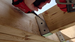 Black Timber Wood Screws for Rafter Bracket Installation (Pack of 200)