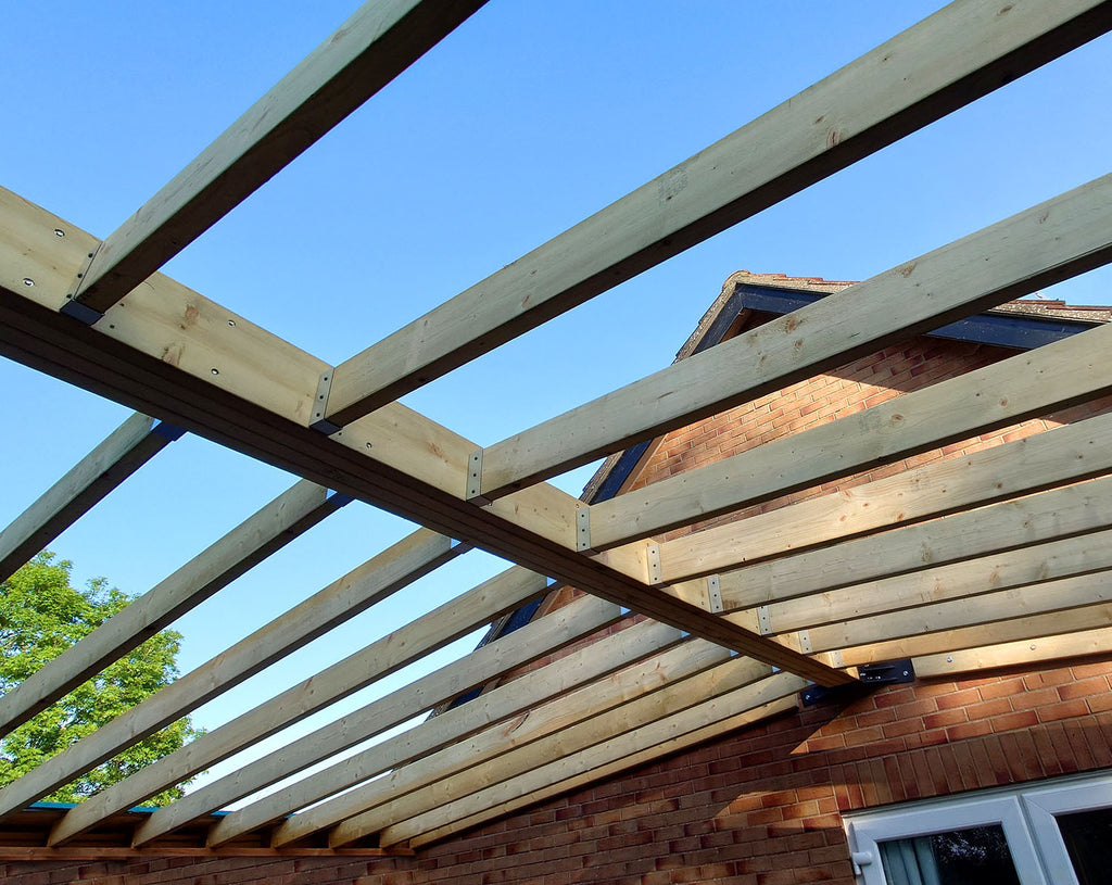 Rafter Bracket Downwards Angles For Sloped Roofs