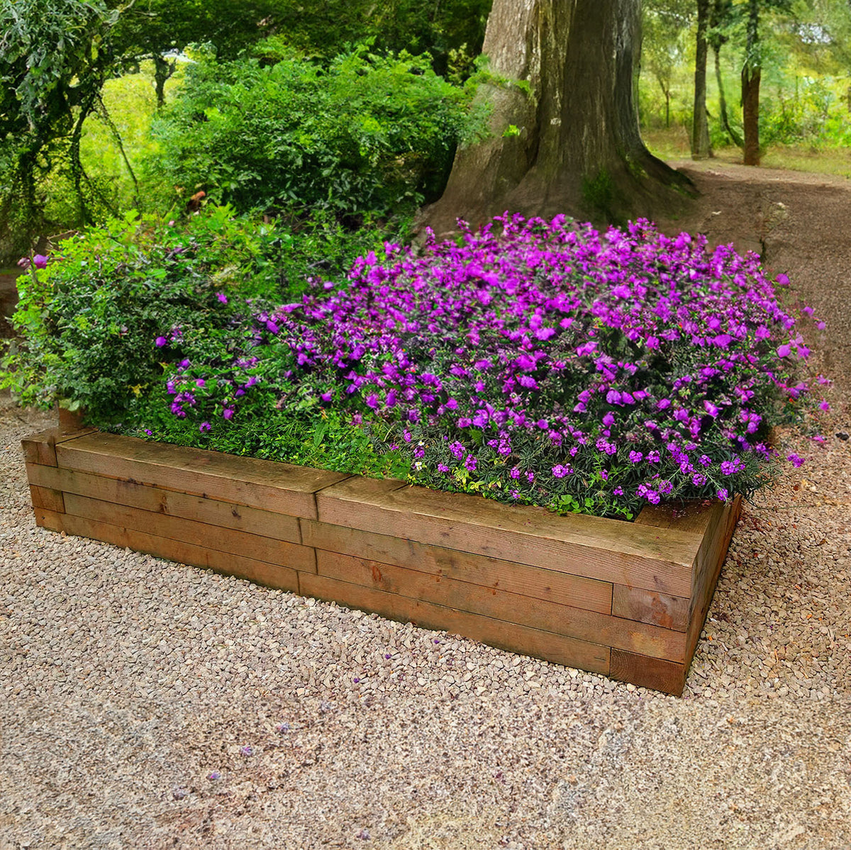 SleeperFit Simple Planter & Vegetable Patch Installation Kit - Sleepers & Screws - Indoor Outdoors