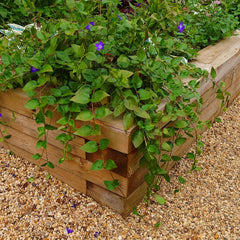 SleeperFit Simple Planter & Vegetable Patch Installation Kit - Sleepers & Screws - Indoor Outdoors