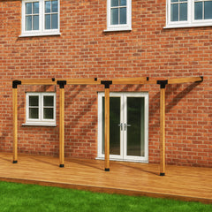 Framola™ Attached 3 Bay Pergola Construction Bracket Kit "F"
