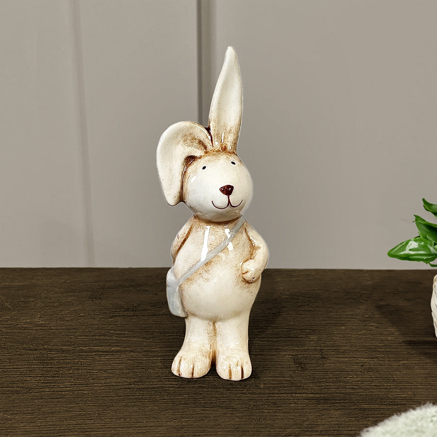 Small Rabbit Ornament with Bag