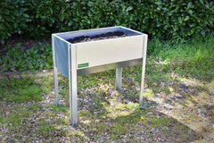 Bellamy Galvanised Steel Trough Standing Planter with Legs (2 Sizes Available) - Indoor Outdoors