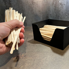 Okunaii™ Tabletop Coffee Stirrer & Stir Stick Holder