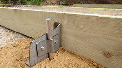 Buzzard UK Adjustable Concrete Formwork Brackets with Pin – UK Made Shuttering Bracket – Works with 6" & 8" Timber – Patent Pending