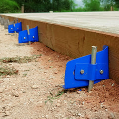 Buzzard UK Adjustable Concrete Formwork Brackets with Pin – UK Made Shuttering Bracket – Works with 6" & 8" Timber – Patent Pending