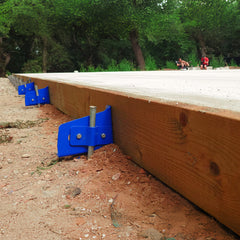 Buzzard UK Adjustable Concrete Formwork Brackets with Pin – UK Made Shuttering Bracket – Works with 6" & 8" Timber – Patent Pending