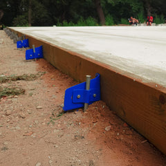 Buzzard UK Adjustable Concrete Formwork Brackets with Pin – UK Made Shuttering Bracket – Works with 6" & 8" Timber – Patent Pending