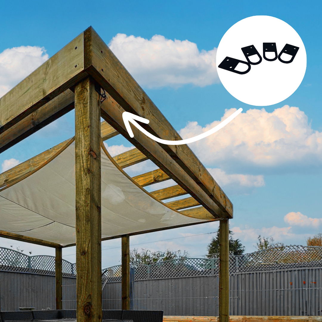 Framola™ Sun Shade & Canopy Brackets - Indoor Outdoors