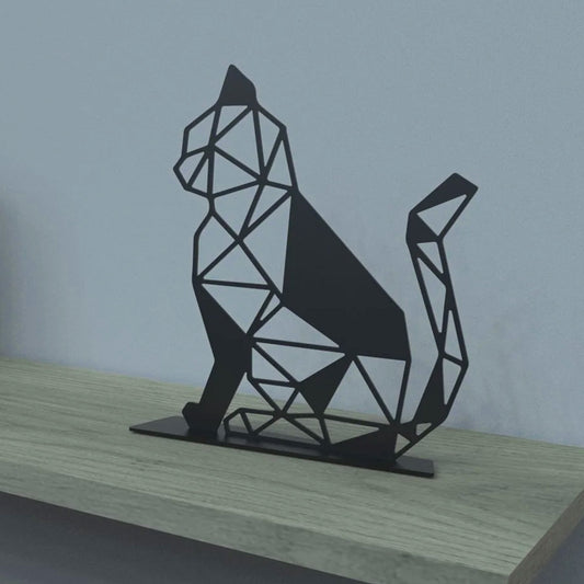 Okunaii™ Geometric Metal Cat Ornament
