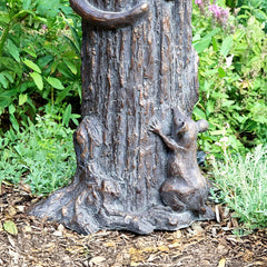 Fergus McArthur Cat & Mouse Aged Verde Statue