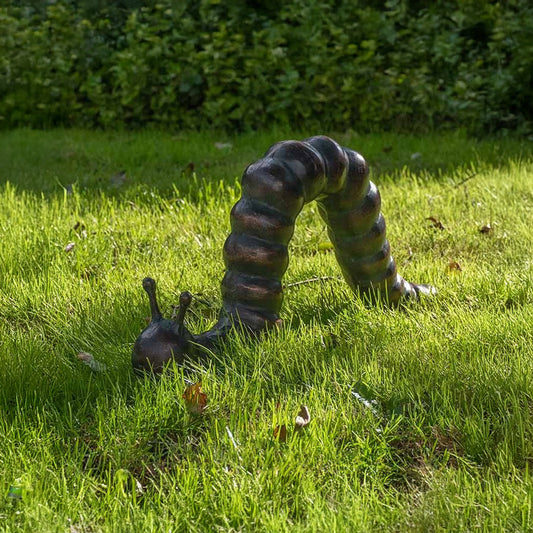 Fergus McArthur Caterpillar Bronze Effect Sculpture