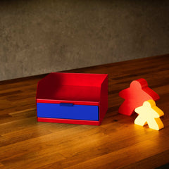 MeepleMounts Board Game Organiser Chest & Piece Caddy with Drawer