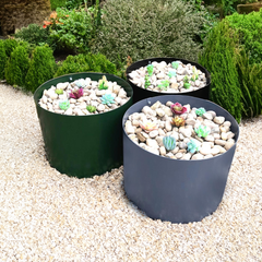 colourful-steel-circular-planter-indoor-outdoors