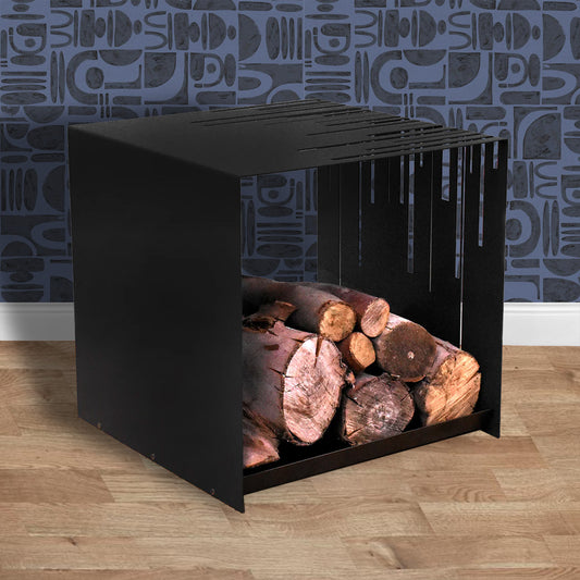 Volcann™ Cubist Contemporary Log Basket