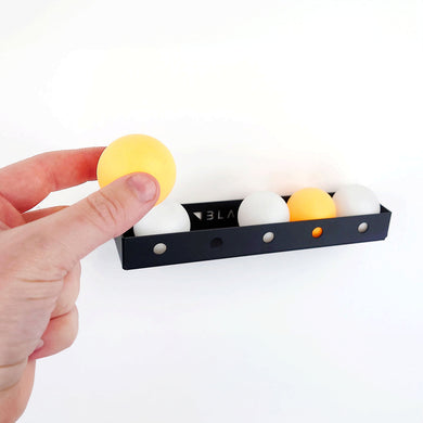 BlackSteel™ Ping Pong / Table Tennis Ball Holder - Indoor Outdoors
