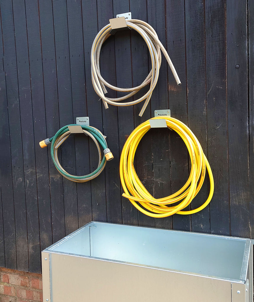 Hose Pipe Holder Easy Wall Mounting Galvanised Steel