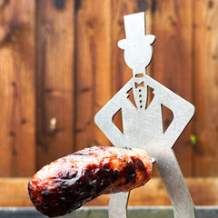 Volcann™ Stainless Steel BBQ Sausage Holder Man (4 Styles Available)