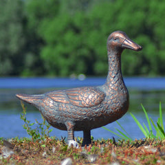 Fergus McArthur Ducks Aged Verde Sculpture Set