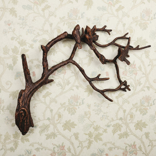 Fergus McArthur Wall Mount Birds on Branch Bronze Effect Sculpture