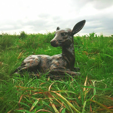 Fergus McArthur Grazing Fawn Bronze Effect Sculpture