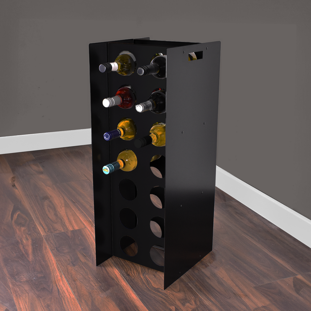 Metal floor standing wine racks hotsell