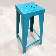 Industrial-Style Steel Bar Stool (11 Colours Available)