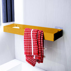 Okunaii™ Wall Mount Bathroom Shelf with Concealed Towel Rack