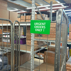 MegaMaxx UK™ Shipping & Warehouse Cage Hanging Steel Labels