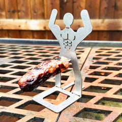 Volcann™ Stainless Steel BBQ Sausage Holder Man (4 Styles Available)