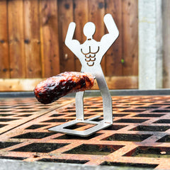 Volcann™ Stainless Steel BBQ Sausage Holder Man (4 Styles Available)