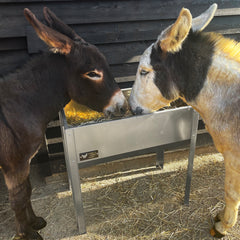 Jake's Farm Yard Hay Feeder Trough for Horses & Large Animals - Indoor Outdoors