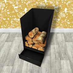 Volcann™ Log Store with Storage Drawer