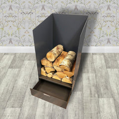 Volcann™ Log Store with Storage Drawer