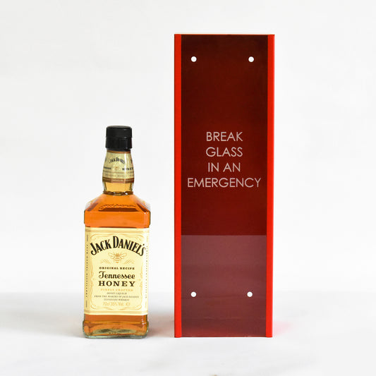 Novelty Drinks Bottle Storage Box "Break Glass in an Emergency"