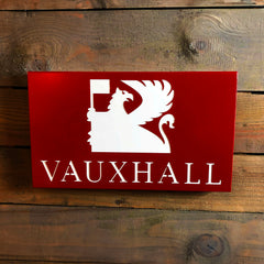 Retro Vauxhall Wall Mountable Sign for Garages & Workshops (4537562038346)
