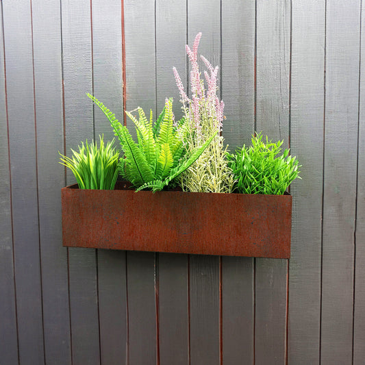 Bellamy Rustic Steel Wall Mount Planter (3 Sizes Available)