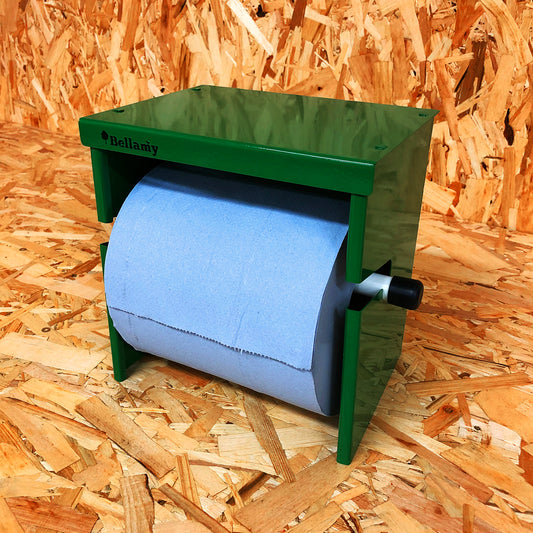 Bellamy Blue Roll Dispenser - For Greenhouses & Sheds - Indoor Outdoors