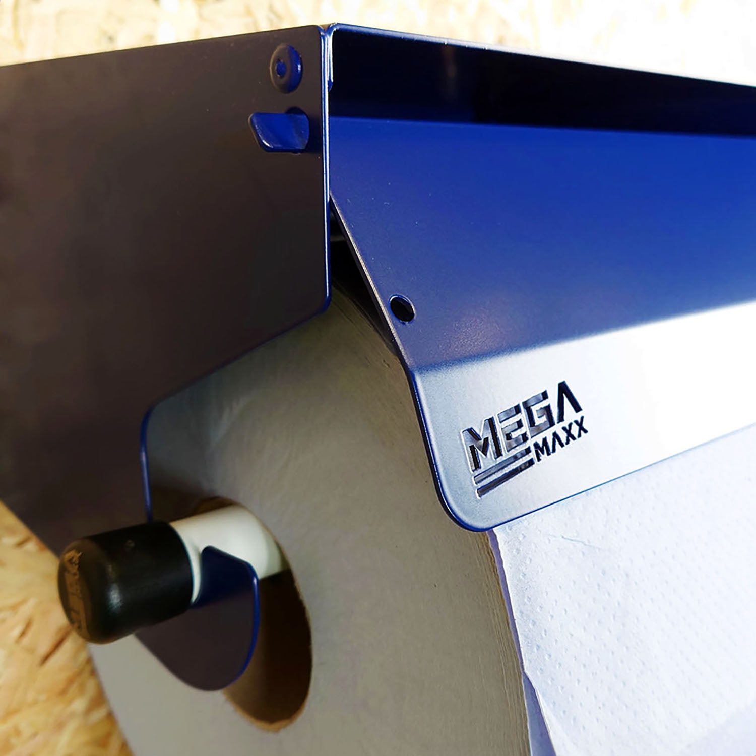 MegaMaxx UK™ Premium All-in-One Blue Roll Holder with Shelf