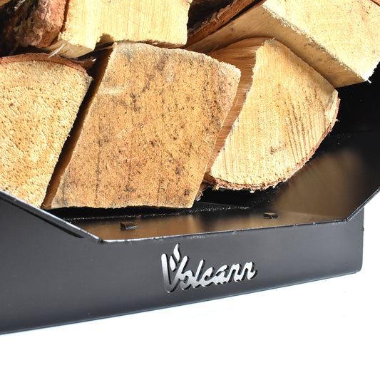 Volcann™ Polygonal Firewood Log Basket - Indoor Outdoors